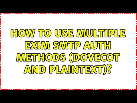 How to use multiple Exim SMTP AUTH methods (dovecot and plaintext)?