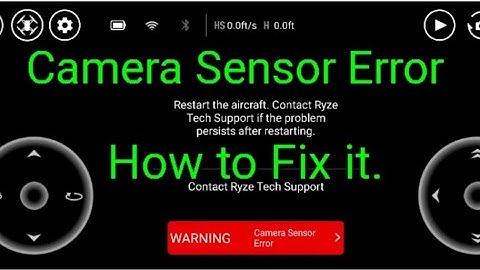 Camera Sensor Error in Dji Tello - How to fix it!