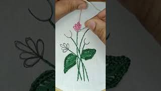 cute little flower embroidery stitching #stitch #flowers #embroidery