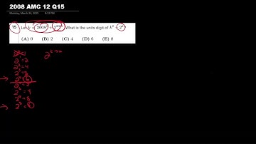 2008 AMC 12 Q15 - A Step-By-Step Solution