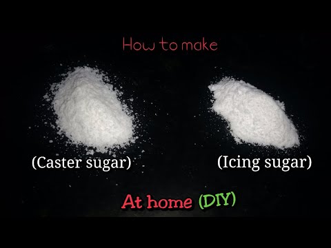 HOW TO MAKE CASTER SUGAR & ICING SUGAR AT HOME| DIY AT HOME|HOMEMADE CASTER SUGAR & ICING