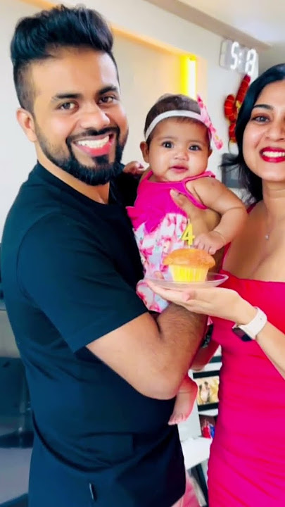 දොණිගෙ පලවෙනි මාස 12 birthday 👧 Our princess is growing so fast 👏love you baby samee and sandu