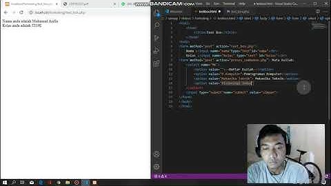 Pembuatan proses Input dan Output dengan HTML dan PHP