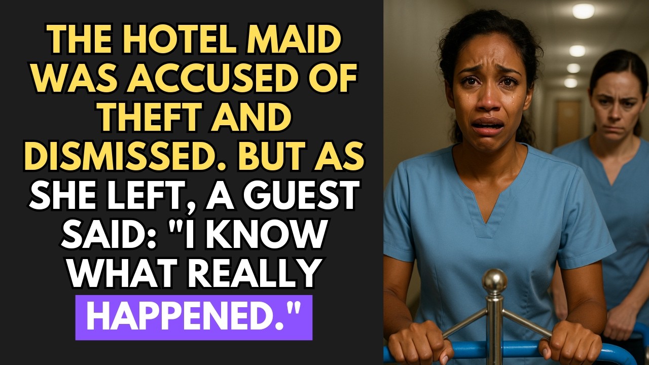 The Hotel Maid Was Accused Of Theft And Dismissed. But As She Left, A Guest Said: 
