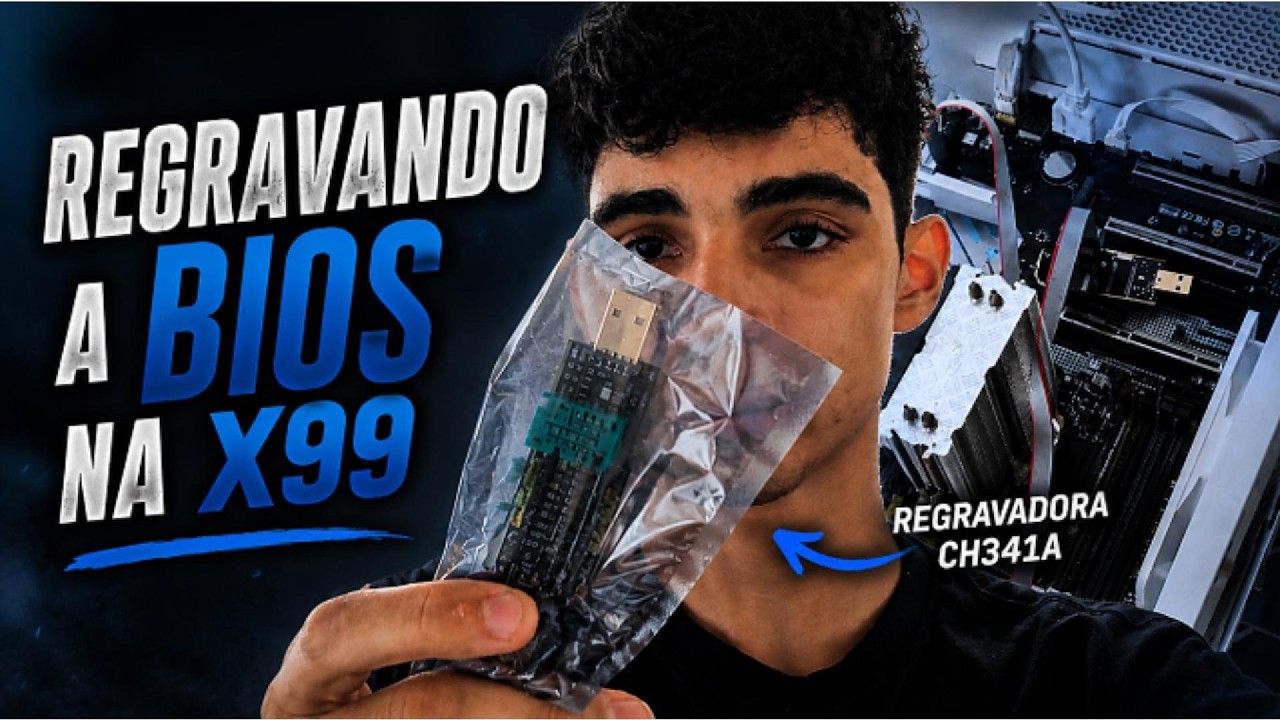 REGRAVEI A BIOS da X99 com a CH341A! Será que voltou a funcionar