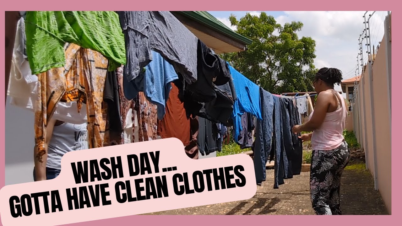 Laundry Day in Ghana Washing Clothes by Hand YouTube