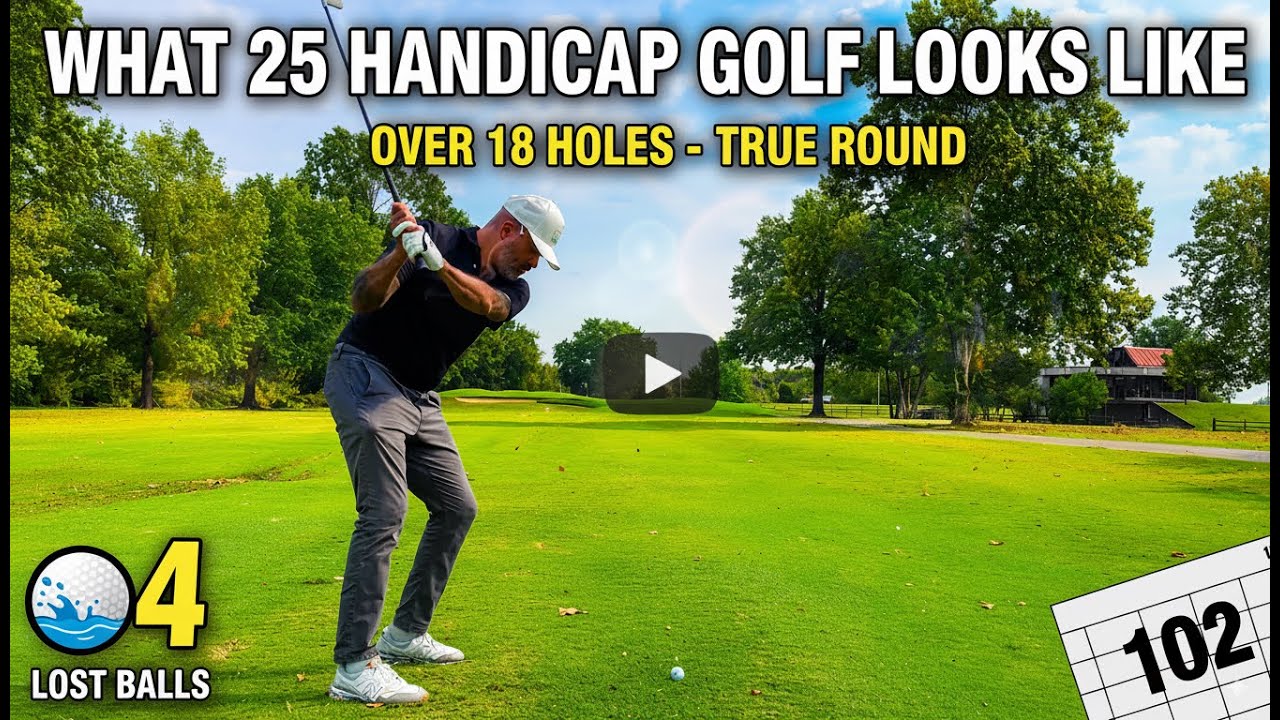 What 25 Handicap Golf REALLY Looks Like Over 18 Holes - Ted Rhodes Golf Course (True Score 102!)