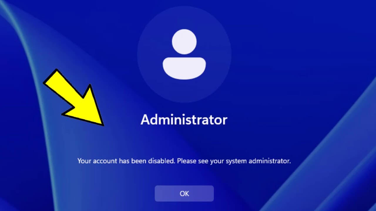 How To Fix Your account has been disabled Please see your system administrator Windows 11  10 87