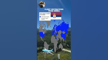 Direct #flights from #Serbia #belgrade #europe #aviation #travel #maps #mapping #map #mapper