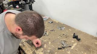 ASMR sorting nuts bolts, odds and ends