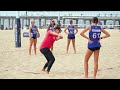PASSING FOOTWORK on the Beach | Executing a Star Drill with April Ross and Ella Connor