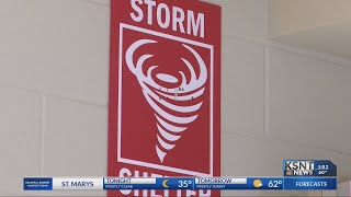Students, staff practice tornado drill at local elementary school