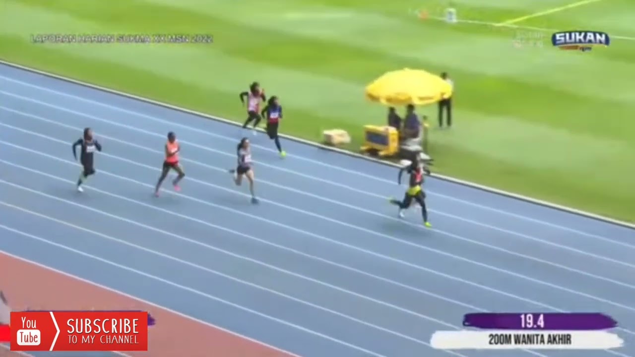 200m WANITA AKHIR SUKAN MALAYSIA (SUKMA) MSN 2022 KUALA LUMPUR - Selangor & Sabah Bersaing!
