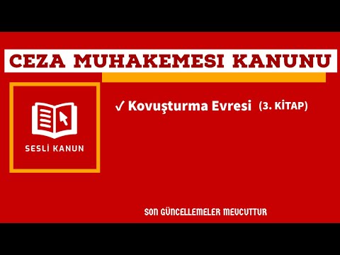 Ceza Muhakemesi Kanunu (CMK) - Kovuşturma Evresi (3. Kitap) (Sesli Kanun Dinle)