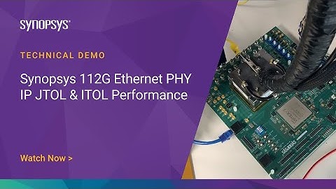 DesignWare 112G Ethernet PHY IP JTOL & ITOL Performance | Synopsys