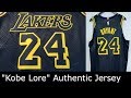 Kobe Bryant Nike Authentic Jersey LA Lakers "Kobe Lore" Black Mamba Review Part 1