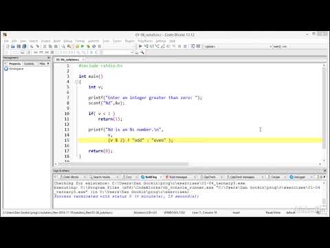 04 Solution   A ternary operator decision