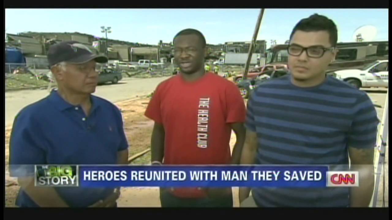 Oklahoma tornado survivor meets his rescuers, mother and daughter ...