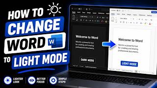 How To Change Word To Light Mode - Full Guide