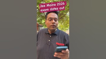 JEE Mains 2026 Exam Date Out! 🔥 Official Advisory Released