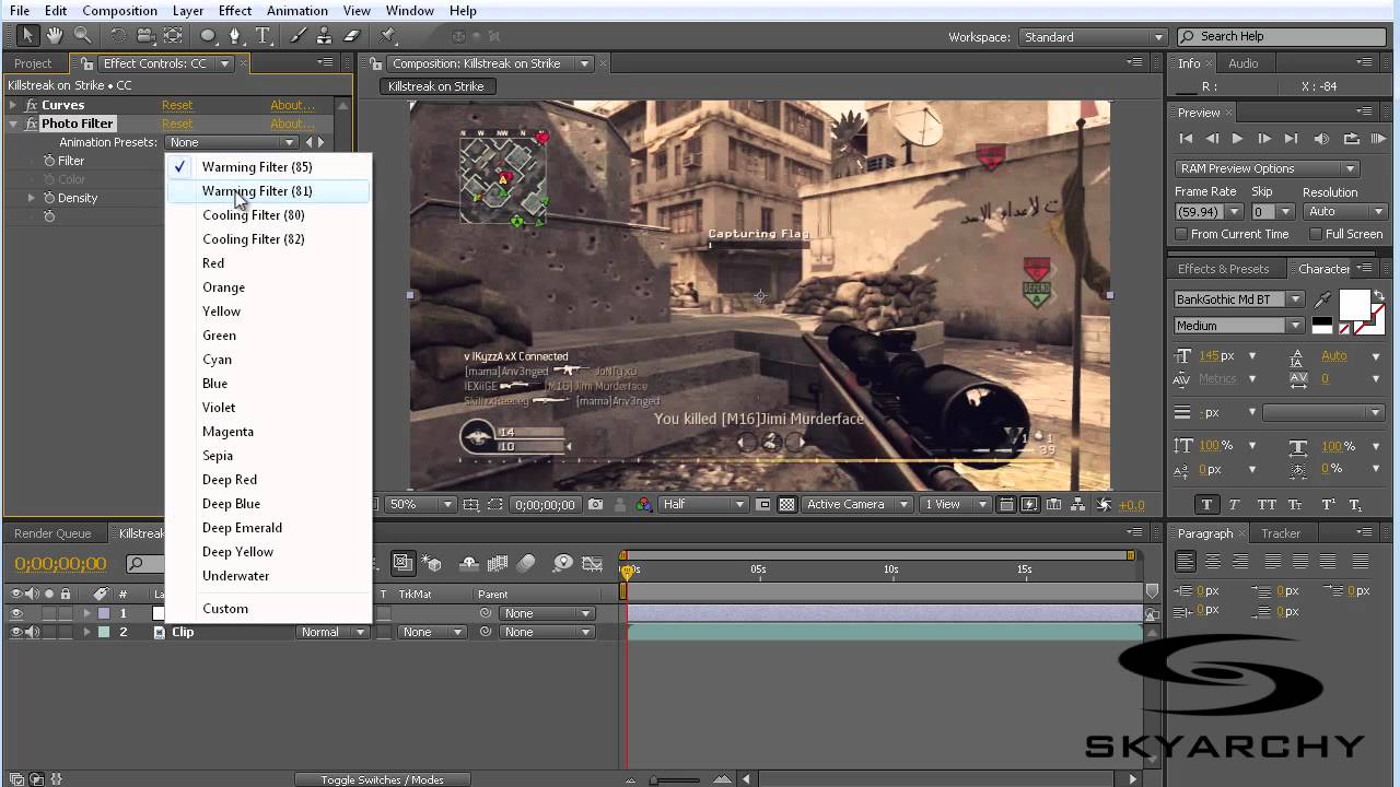 Call of Duty Color Correction Tutorial with After Effects