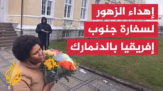 تقديرا لموقفهم من غزة.. دنماركيون يهدون الزهور لسفارة جنوب إفريقيا