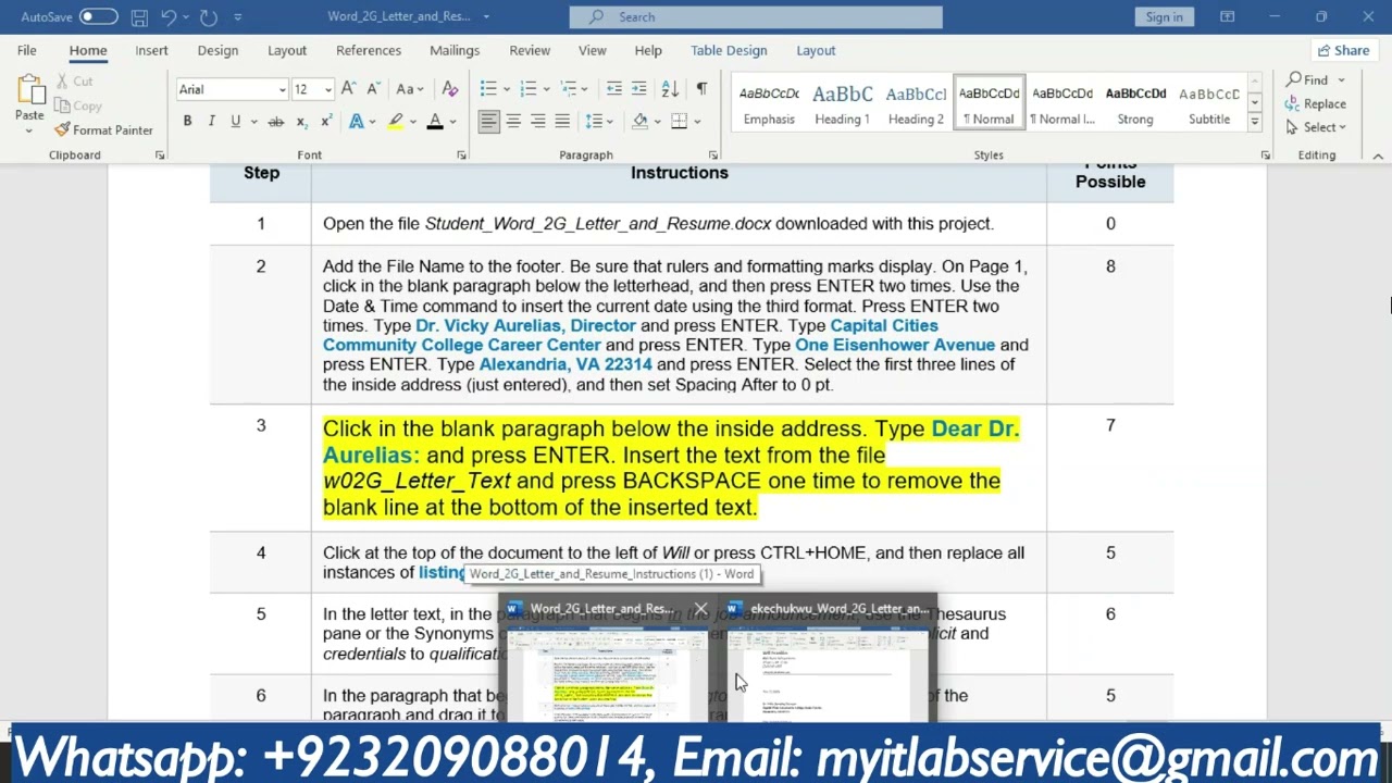 Word_2G_Letter_and_Resume | Word 2G Letter and Resume