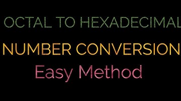 Octal to hexadecimal conversion | how to convert octal to hexadecimal | urdu/hindi