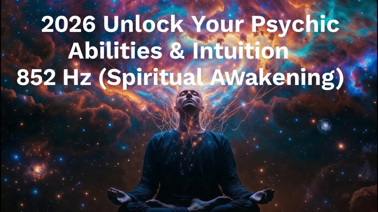 2026 Unlock Your Psychic Abilities & Intuition 852 Hz (Spiritual Awakening) Crystal Singing Bowls