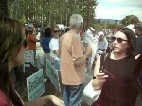Tea Partier gets schooled by Logic and admits to hating education!