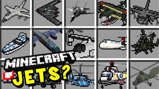 THE BEST JETS AND HELICOPTERS IN MINECRAFT MOD !! screenshot 5