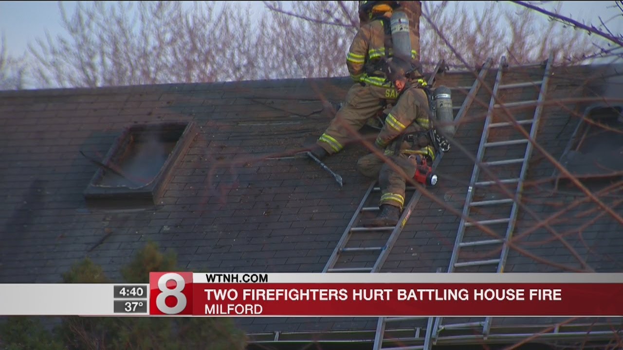 2 firefighters injured, 3 residents displaced in Milford house fire ...