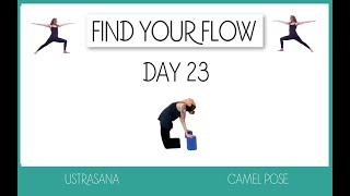 Find Your Flow - Day 23: Ustrasana