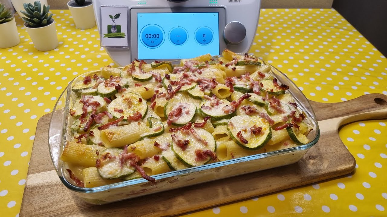 Pasta al forno con zucchine e speck per bimby TM6 TM5 TM31 YouTube