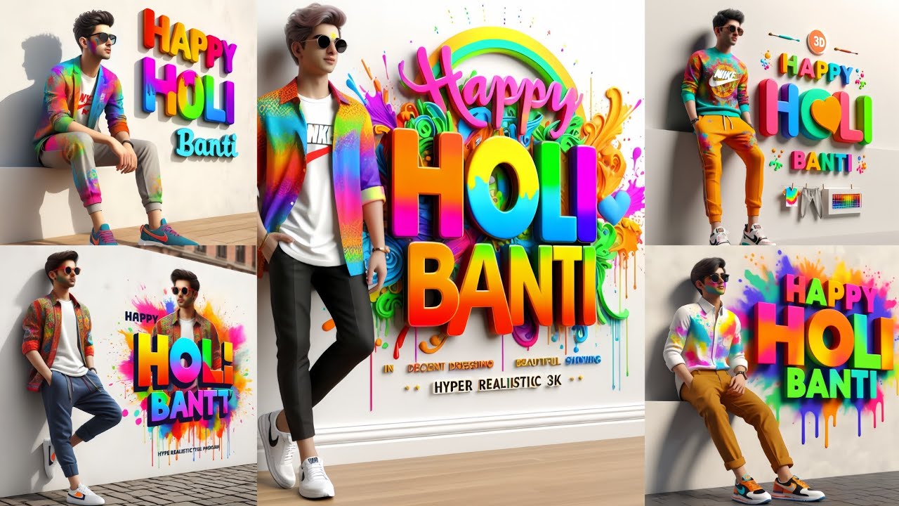 Create 3d Happy Holi Name Photo Editing In Just One Click Ai Image Create 3d Happy Holi Name Photo Editing In Just One Click Ai Image