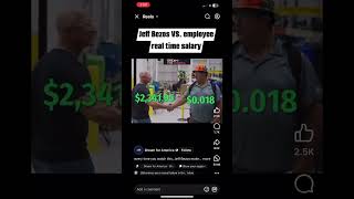 Jeff bezos vs employee salary per second worth #epicfail #mistakes #bezos #wasteful #replaced