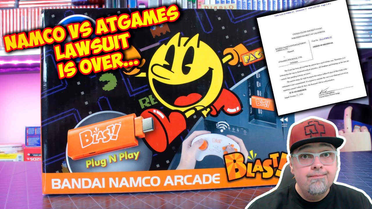 Its OVER! Bandai Namco Lawsuit Against AtGames Dismissed! Pac-Man Blast Reissued With Arcade Roms!