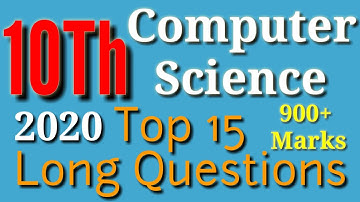 Computer Science 10th Guess 2020 l Computer 10th Eng Medium Guess Paper 2020 l 10th Computer science
