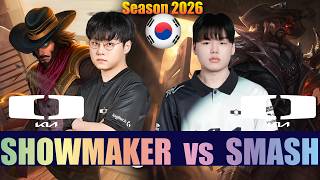 DK ShowMaker vs DK Smash - ShowMaker TWISTED FATE vs Smash LUCIAN ADC - Patch 26.15 KR Ranked lolrec