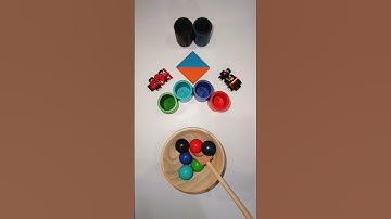 Satisfying color sorting ASMR #asmr #satisfying #coloring #toys