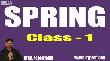 Learn Spring Programming Tutorial Online Training by Nagoor Babu Sir On 31-05-2018