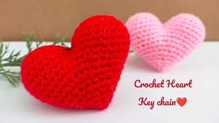 Crochet Heart Key chain❤️❤️အသဲပုံ သော့ချိတ် ထိုးနည်း