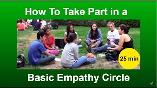 How To Take Part in a Basic Empathy Circle (25 min)