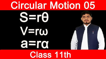 Relation Between Linear and Angular Quantities | Circular Motion | Chapter 5 | Physics | Class 11