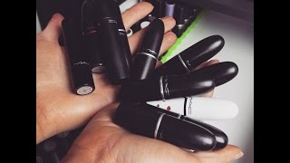 My Makeup Collection & Declutter #1: Mac Lipsticks, Mineralize, Sheen Supreme, Huggable Lip Color