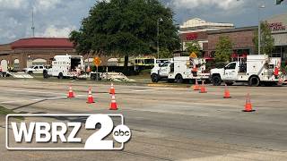 Delta Utilities says busted gas line near Perkins Rowe to be permanently fixed Friday