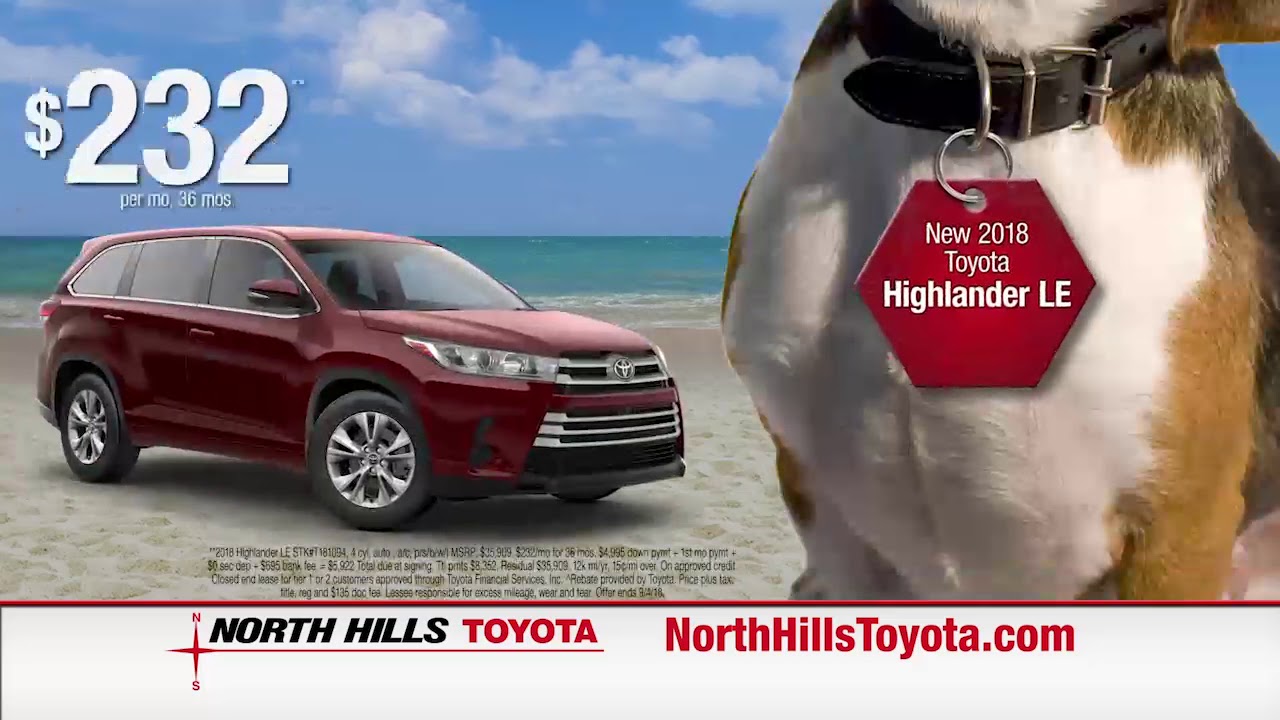 Dog Days at North Hills Toyota SUVs YouTube
