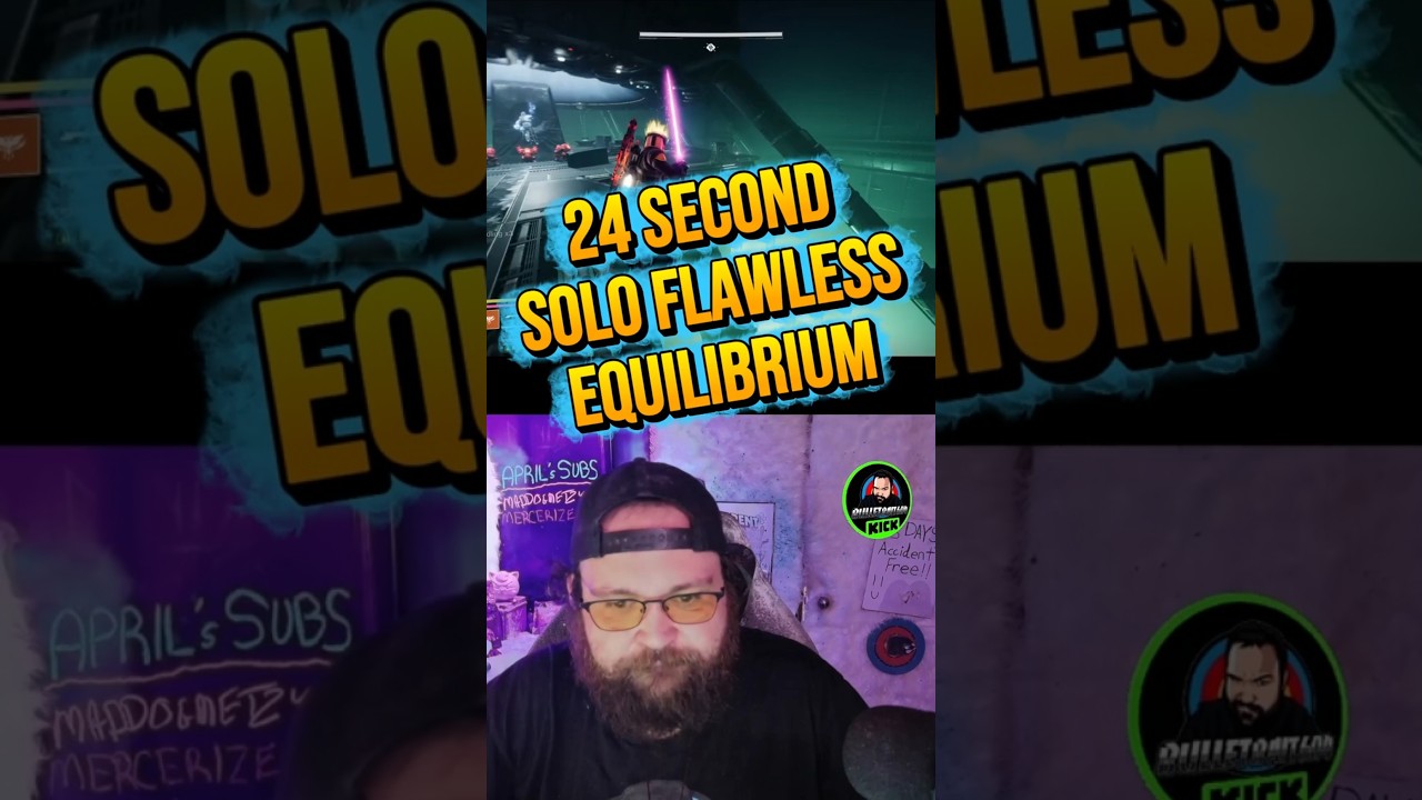 22 SECOND SOLO FLAWLESS EQUILIBRIUM #destiny2 #speedrun