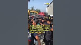 Keadaan menjadi kecoh ketika penduduk Kg Sri Makmur, Gombak diarah berpindah hari ini