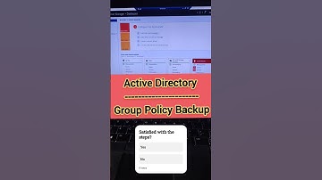 Active directory GPO Backup #activedirectory #grouppolicy #ITparivar #shorts